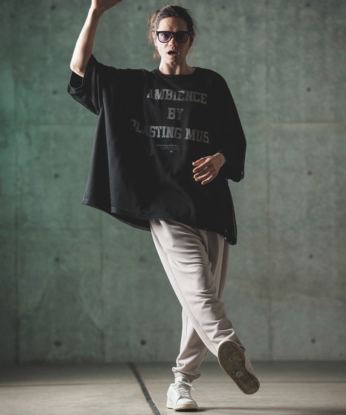 「GLIMCLAP」 半袖Tシャツ L ブラック メンズ_画像7