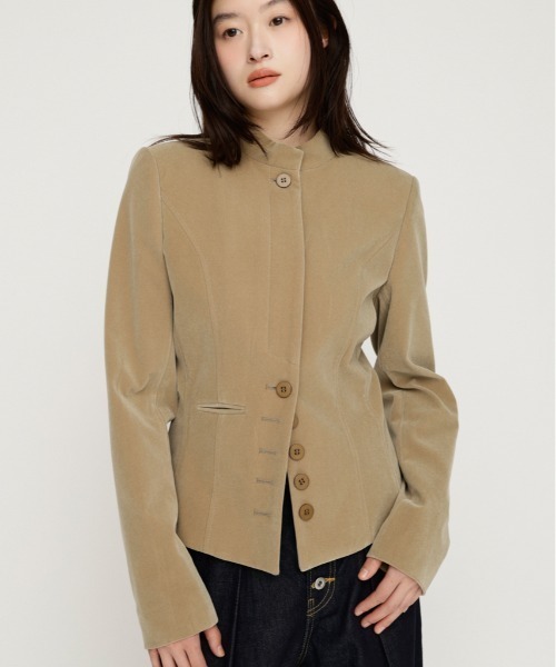 SLY（スライ） ジャケット ノーカラージャケット 「26AW受注会大人気 