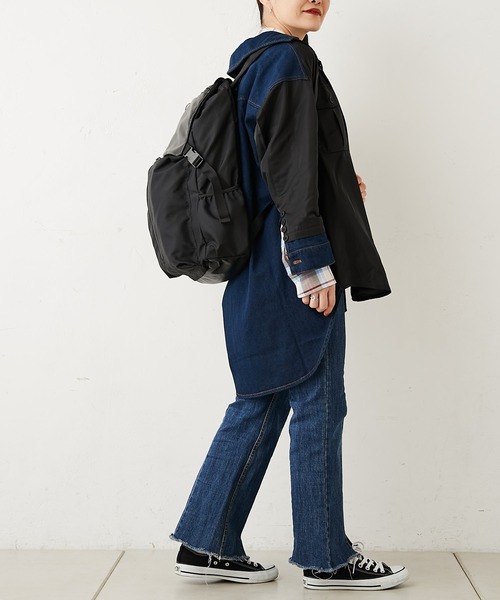 お得爆買い リュック PayPayモール店 - 通販 - PayPayモール BURLAP OUTFITTER×ear レザーコンビリュック ZOZOTOWN 大得価得価