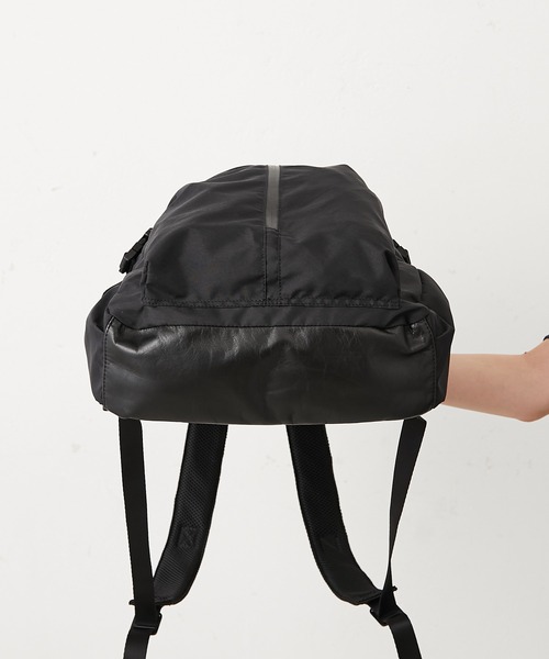 お得爆買い リュック PayPayモール店 - 通販 - PayPayモール BURLAP OUTFITTER×ear レザーコンビリュック ZOZOTOWN 大得価得価