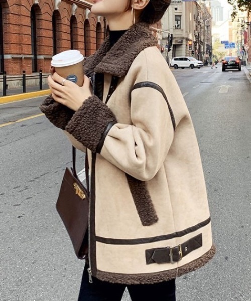 deux amour コート アウター ボアコート レディース : ZOZOTOWN Yahoo