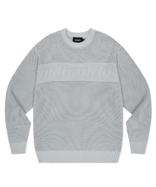 ニット レディース 「mahagrid/マハグリッド」BASIC LOGO MESH KNIT/ベーシックロゴメッシュニット｜zozo｜14