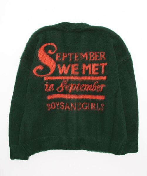 カーディガン 「8」「SEPTEMBER(セプテンバー)」Knit Cardigan レディース メンズ SEPTEMBER カーディガン 「8」「SEPTEMBER(セプテンバー)」Knit