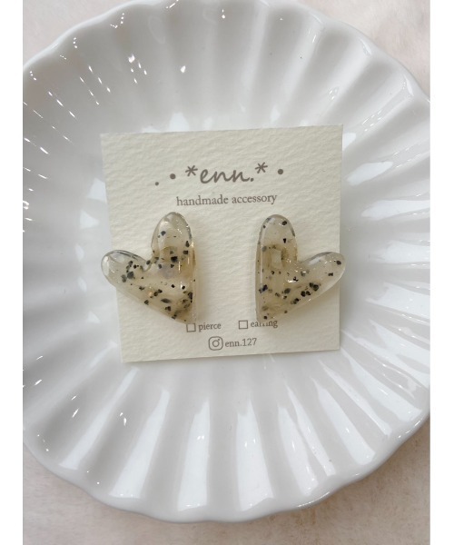 TONE（トネ） ピアス 「enn」レジンハートピアス(MA) レディース