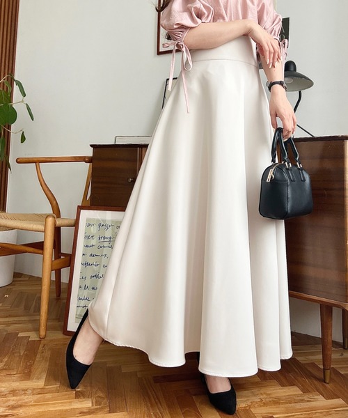 moment+ スカート 「累計販売枚数2万枚突破！」カットジョーゼットハイ