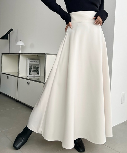 moment+ スカート 「累計販売枚数2万枚突破！」カットジョーゼットハイ