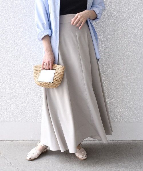 SHIPS.me スカート 「ZOZO限定」SHIPS.me: フレアロングスカート
