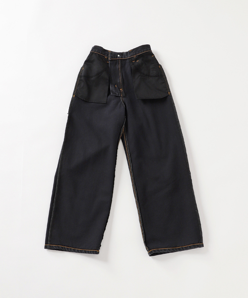 Spick＆Span パンツ デニム ジーンズ Igeta×S Wベルトいげデニム