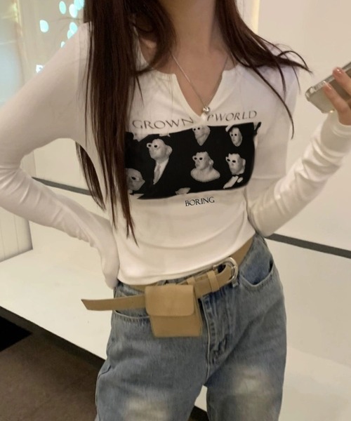 Cest Nous 長袖Tシャツ y2k itimi palomawool Cest Nous 長袖Tシャツ y2k itimi palomawool