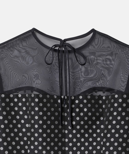 シャツ ブラウス シアードットブラウス / Sheer Dot Blouse レディース 