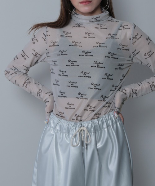 FOREVER21 tシャツ シアーハイネック レディース : ZOZOTOWN