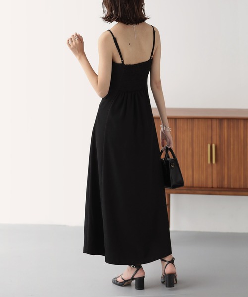【定価38500円】HERITANOVUM ラッフルキャミ ワンピース 黒 ワンピース フレアラッフルキャミワンピース : ZOZOTOWN Yahoo!店