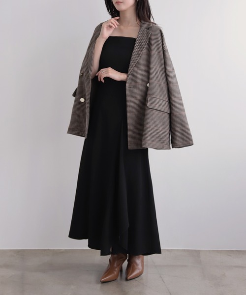 【定価38500円】HERITANOVUM ラッフルキャミ ワンピース 黒 ワンピース フレアラッフルキャミワンピース : ZOZOTOWN Yahoo!店