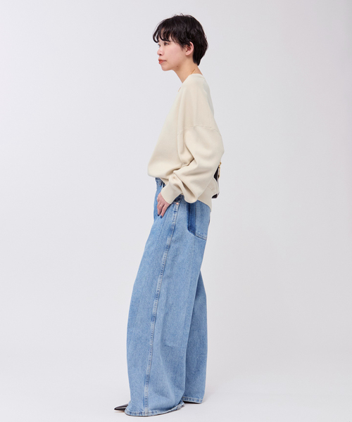 AP STUDIO ニット コットンクルーネックニット レディース