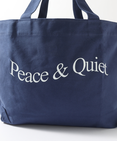 PEACE & QUIET トートバッグ 「PEACE＆QUIET / ピース ＆ クワイエット