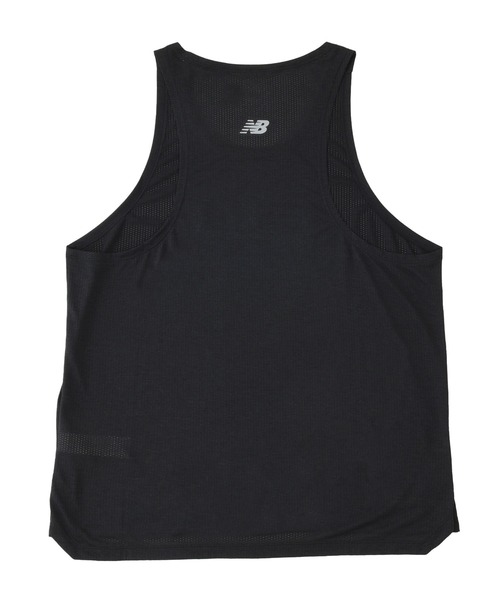 グラフィックプリント タンクトップ 黒 New Balance タンクトップ Athletics グラフィックシングレット