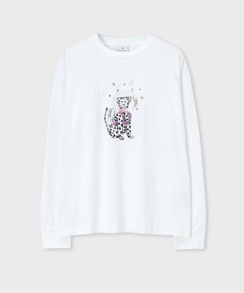 tシャツ ウィメンズ ”Space Dalmatian” 長袖 Tシャツ / 245424 J353 レディース