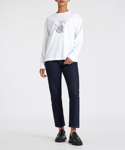 tシャツ ウィメンズ ”Space Dalmatian” 長袖 Tシャツ / 245424 J353 レディース PS Paul Smith tシャツ ウィメンズ ”Space Dalmatian” 長袖 T