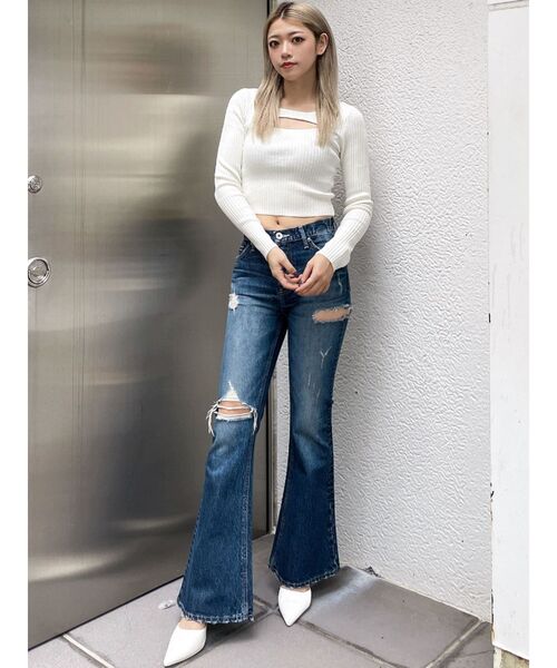 moussy フレアデニムパンツ SLY resexxy GYDA EMODA