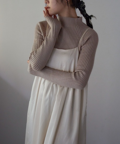 MICA&amp;DEAL オーバーサイズ ボトル ネック ニット セーター トップス MICA&DEAL オーバーサイズ ボトル ネック ニット セーター トップス
