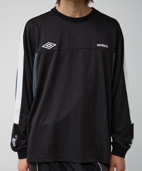 tシャツ 「UMBRO×AZUL」  スウィッチングトップス レディース