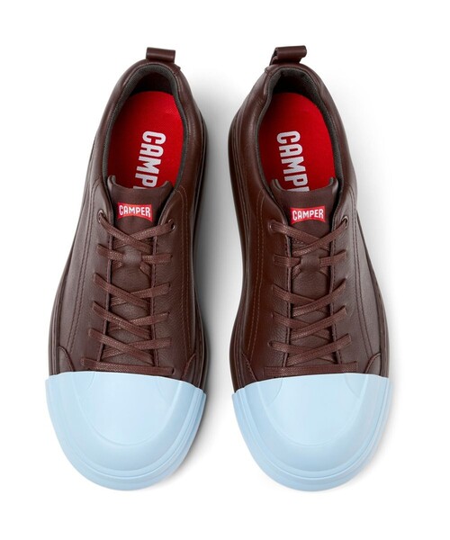 CAMPER カンペール レザー スリッポン シューズ ブラウン ２３.５ CAMPER カンペール レザー スリッポン シューズ ブラウン 23