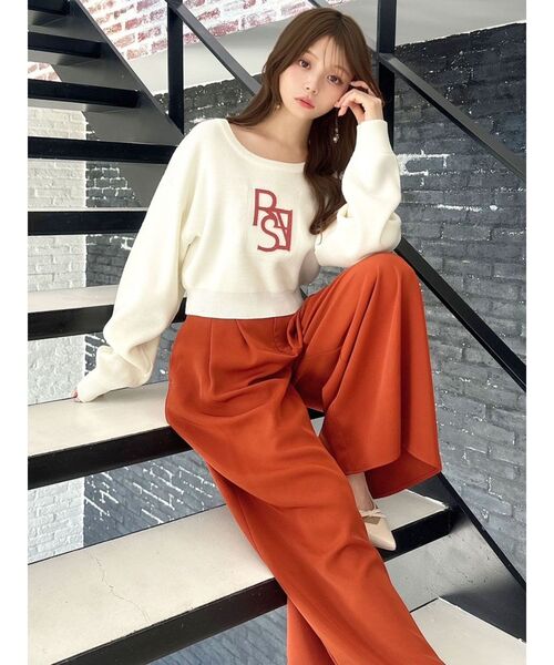 RESEXXY（リゼクシー） パンツ タックデザインフレアパンツ レディース