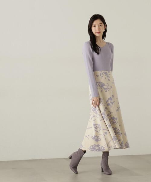 PROPORTION BODY DRESSING ワンピース フラワージャガード