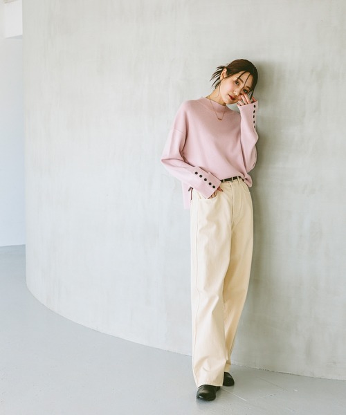 ▼未使用級✨ドゥロワー コットンニット 9G 金ボタン スナップ プルオーバー セール】前後2wayニットカーディガン（カーディガン/ボレロ）｜tiptop