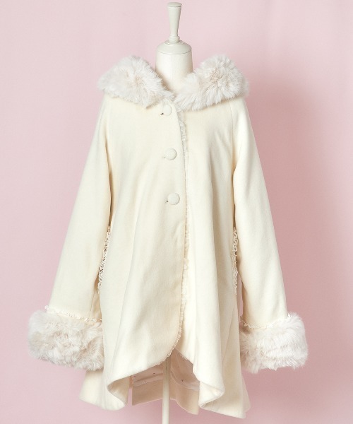 ダッフルコート コート Like a doll flared angel コート レディースの画像