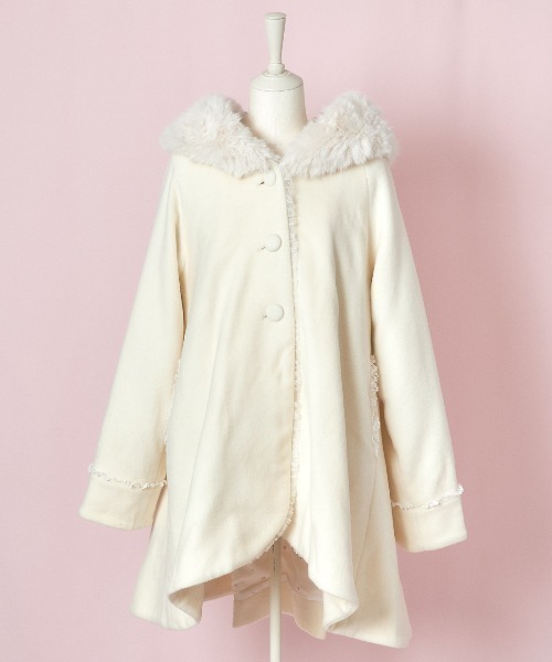 ダッフルコート コート Like a doll flared angel コート レディースの画像