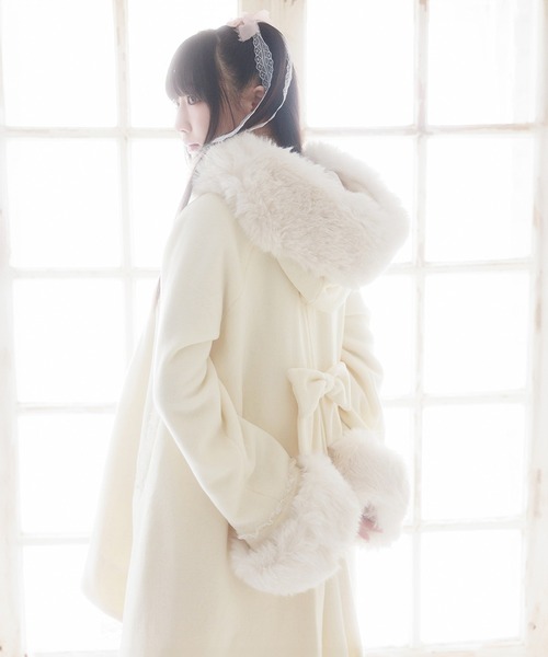 ダッフルコート コート Like a doll flared angel コート レディースの画像