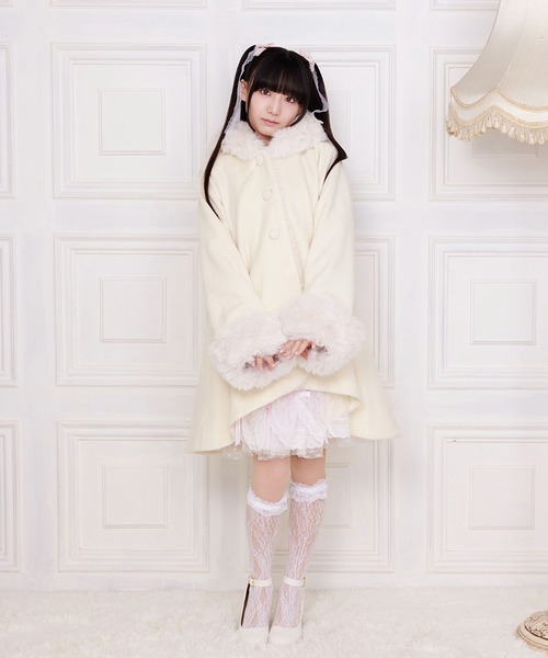 ダッフルコート コート Like a doll flared angel コート レディースの画像