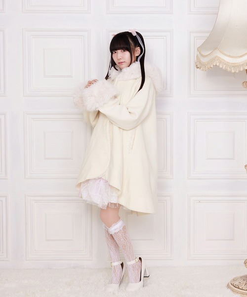ダッフルコート コート Like a doll flared angel コート レディースの画像