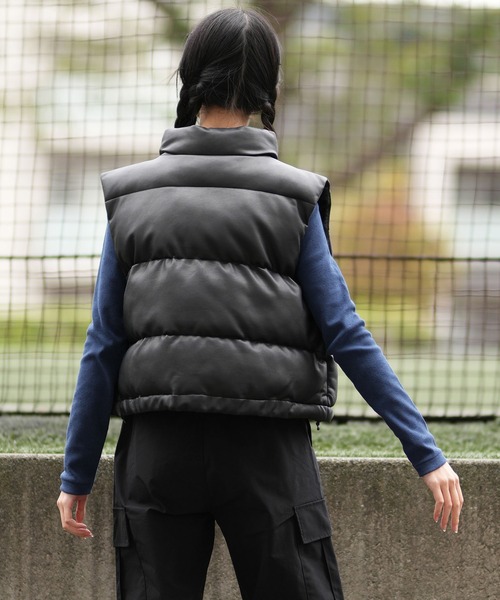 ベスト ジレ RVCA/ルーカ フェイクレザーベスト BE04D-756 レディース RVCA ベスト ジレ RVCA/ルーカ フェイクレザーベスト BE04D-756