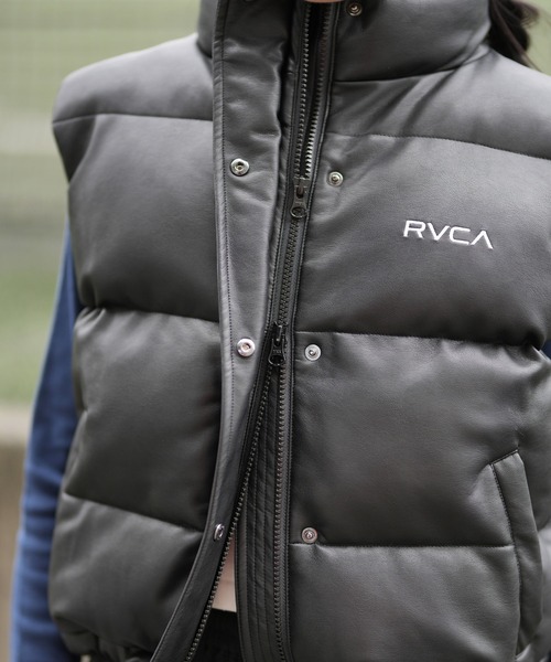 RVCA ベスト ジレ RVCA/ルーカ フェイクレザーベスト BE04D-756
