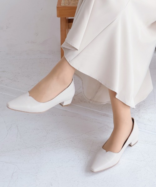 ヴィヴィアン パンプス VIVIAN（ヴィヴィアン） パンプス スクエアトゥスリットデザイン