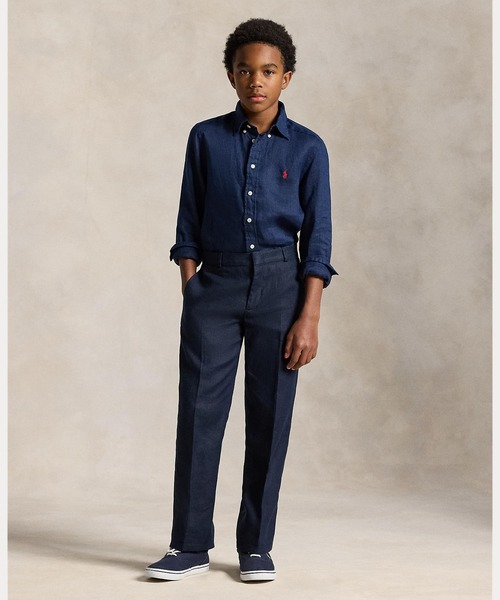 SATO　新品未使用　ラルフローレン　男の子シャツ Polo Ralph Lauren Childrenswear ブラウス シャツ リネン シャツ