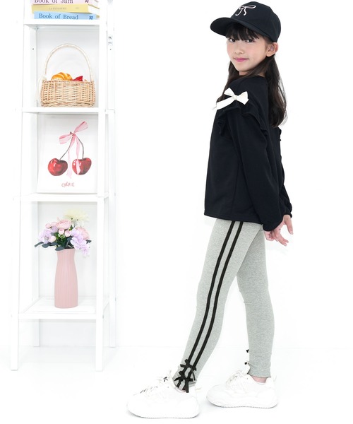 Bee des Bee レギンス スパッツ ラインリボンレギンス キッズ 子供