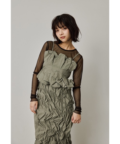 niana ドレス ランダムシャーリングセットアップドレス ビスチェ