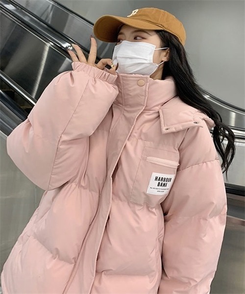 【美品】新品未使用2025AWライトベージュフード付きダウンジャケット FREE STYLISTS ダウンコート ダウンジャケット フード付きダウン