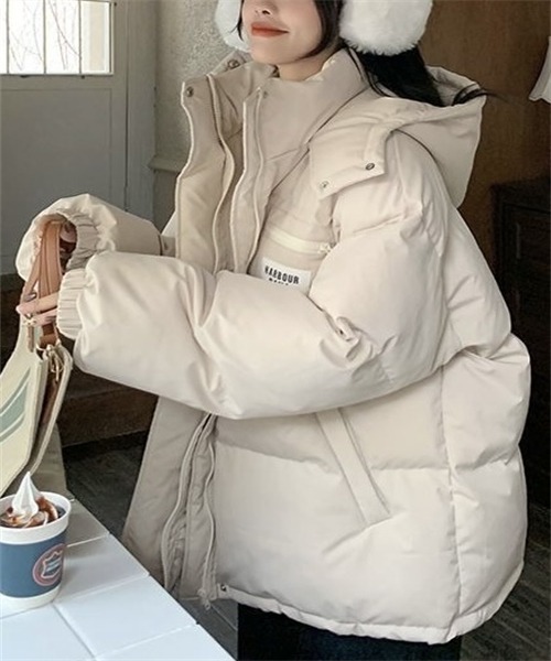 FREE STYLISTS ダウンコート ダウンジャケット フード付きダウン