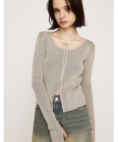 tシャツ Front tuck tops  フロントタックトップス レディース HeRIN.CYE | Front tuck tops (Tシャツ・カットソー(半袖