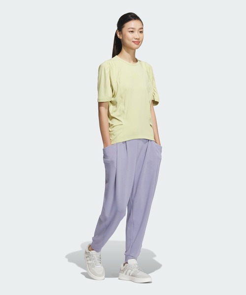 ゆったりサイズ♪ ADIDAS レディース ジョガーパンツ adidas パンツ ウエストバンド ジョガーパンツ / アディダス