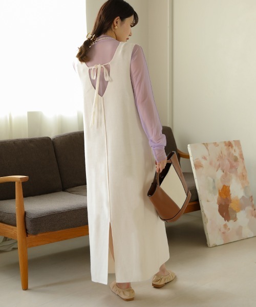 「Bab」 コンビワンピース FREE アイボリー レディース_画像8