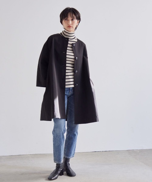 Callarus ノーカラーコート コート 入学式 卒業式 洗えるデザインノー