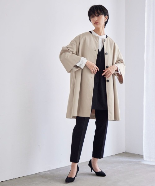 Callarus ノーカラーコート コート 「入学式・卒業式・フォーマル