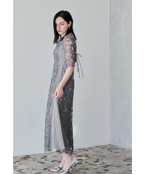 オケージョンドレス / et.UNiVER niana niana ドレス フェザーフラワーチュールドレス 結婚式