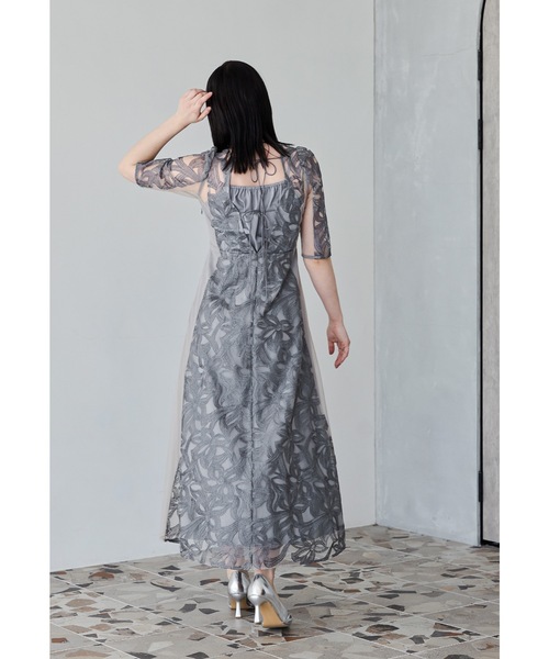 niana（ニアナ） ドレス フラワーレースフレアドレス 結婚式 成人式