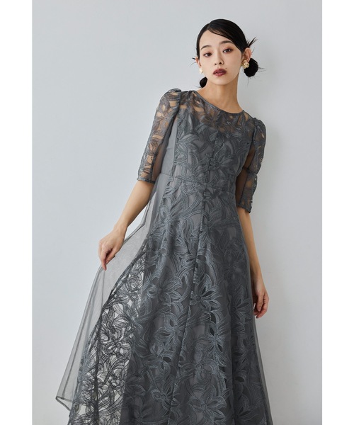 niana（ニアナ） ドレス フラワーレースフレアドレス 結婚式 成人式